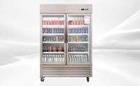 2 Glass Door Stainless Steel Commercial Refrigerator Rental for rent in Angleton, TX