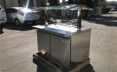 Salad Buffet Table Open Glass Cold Table Refrigerator Rental for rent in Smithfield, UT