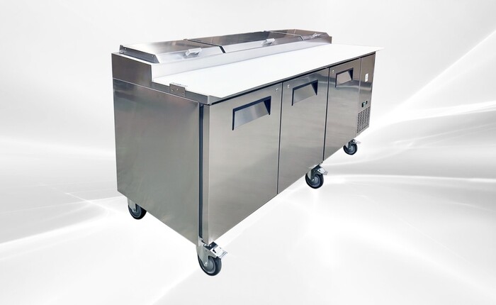 3 Solid Doors Pizza Prep Table Stainless Refrigerator Rental for rent in Terrell, TX