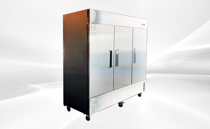 Reach In Three Door Refrigerator Stainless Steel Interior Rental for rent in Trail, OR