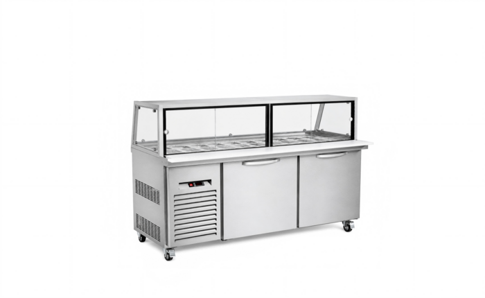 72 Inch Salad Bar Cold Food Table With Sneeze Guard Refrigerator Rental for rent in Roy, UT