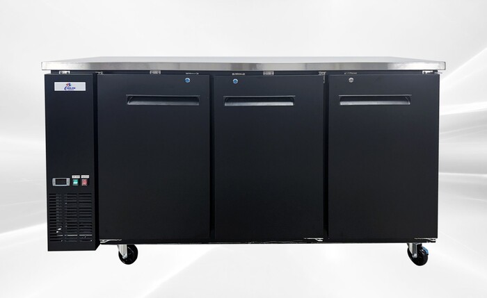 Beer Black Glass Door Back Bar Cooler Case Refrigerator Rental for rent in Dodson, TX