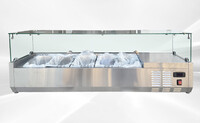 Countertop Stainless Steel 5 Pans Salad Showcase Refrigerator Rental for rent in Daisetta, TX