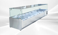 Countertop Stainless Steel 7 Pans Salad Showcase Refrigerator Rental for rent in Daisetta, TX