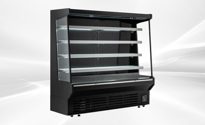 76 ins open air display case refrigerator 220v Rental for rent in Gans, OK